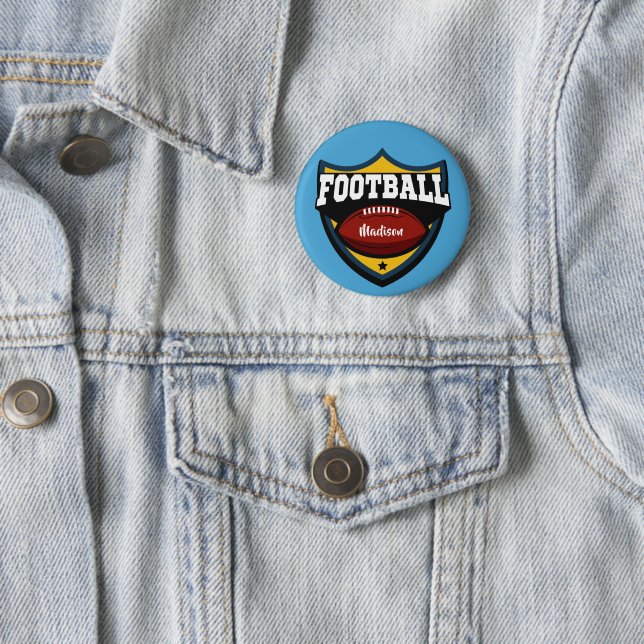 Individuelle Name- und Farbspielknöpfe Button (Beispiel)