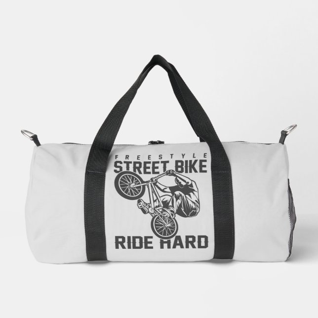 Individuelle Name- und Farbstraßenrad Duffle Bag (Vorderseite)
