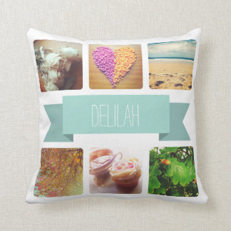 Individuelle Name und Foto Kissen
