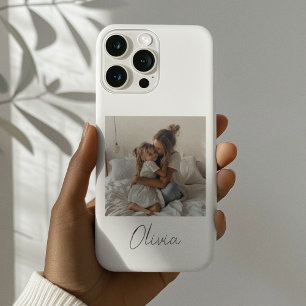 Individuelle Name und Foto Personalisiertes Gesc iPhone 16 Pro Hülle