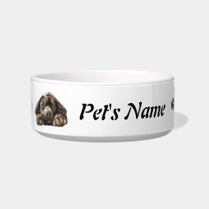 Individuelle Name und Foto Schwarzes Labrador Haus Napf