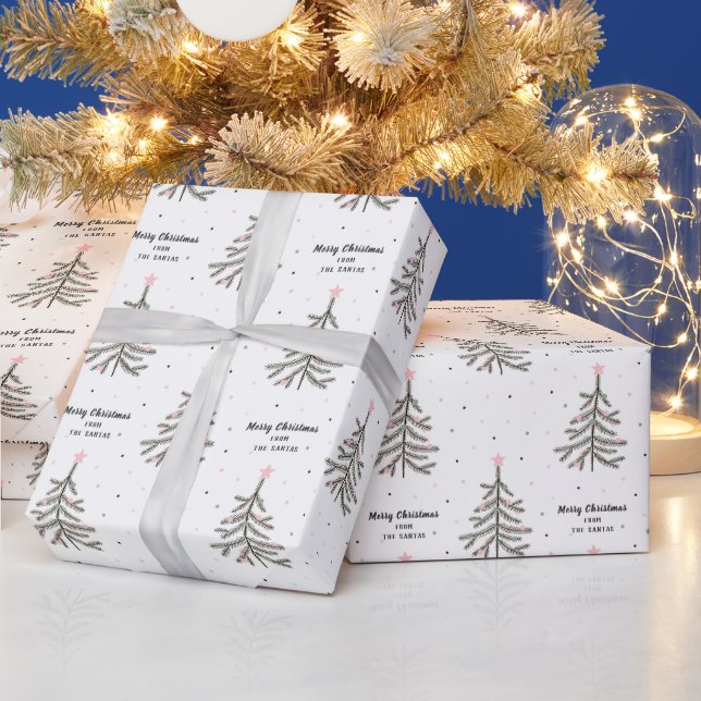 individuelle Name und Gruß Weihnachtswrapping Pape Geschenkpapier (Feiertage)