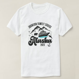 Individuelle Name und Jahr Alaska Kreuzfahrt T-Shirt