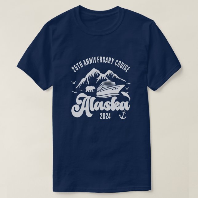 Individuelle Name und Jahr Alaska Kreuzfahrt T-Shirt (Design vorne)