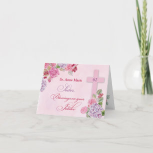 Individuelle Name und Jahr Jahrestag des religiöse Karte