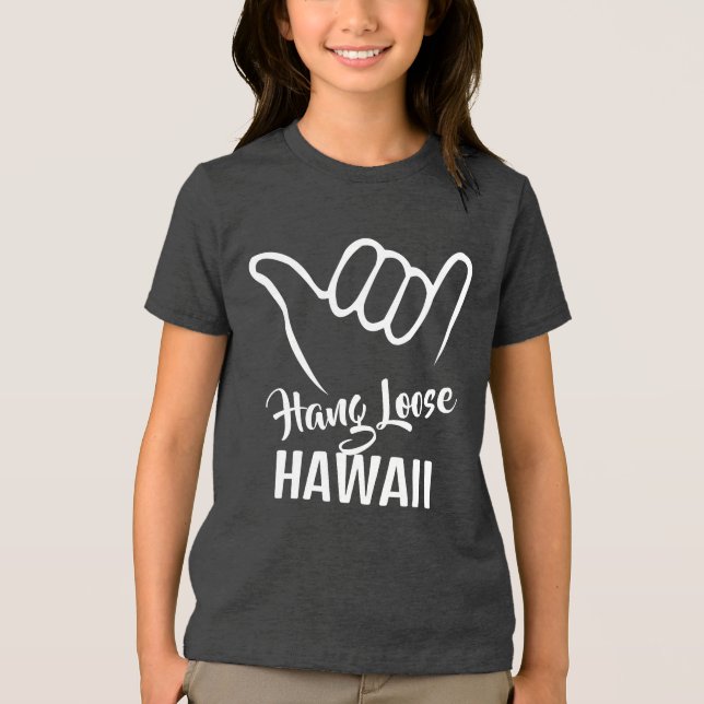 Individuelle Name und Lage Shaka Tri-Blend Shirt (Vorderseite)