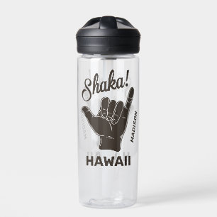 Individuelle Name und Lage Shaka Trinkflasche