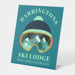 Individuelle Name und Lage Skimaske Sockelschild