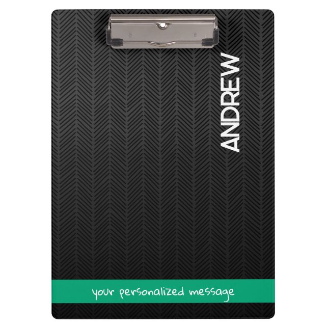 Individuelle Name und Meldung Personalisiert Moder Klemmbrett (Vorderseite)