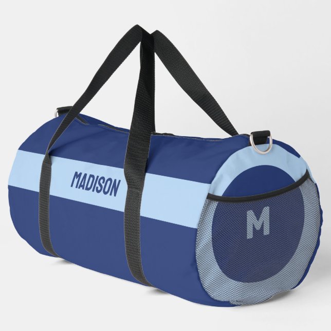 Individuelle Name und Monogramm Duffle Bag (Rechte Ecke)