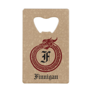 Individuelle Name und Monogramm im keltischen Stil Geldbeutel Flaschenöffner