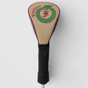Individuelle Name und Monogramm im keltischen Stil Golf Headcover