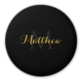 Individuelle Name und Monogramm-Keramik Keramikknauf