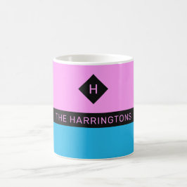 Individuelle Name und Monogramm-Tasse Kaffeetasse