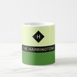 Individuelle Name und Monogramm-Tasse Kaffeetasse