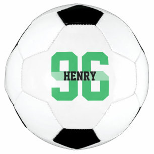 Individuelle Name und Nummer Cool Moderne Grün Fußball