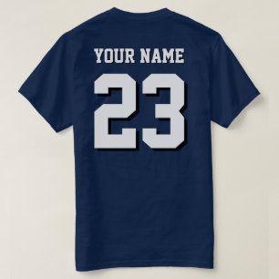 Individuelle Name und Nummer-Jersey-Sport T-Shirt