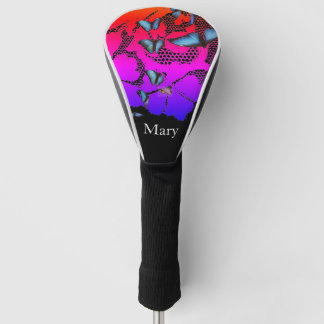 Individuelle Name- UND SCHALTFLÄCHE DES TREIBERS Golf Headcover