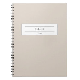 Individuelle Name- und Schulfach-Hardcover-Noteboo Notizblock