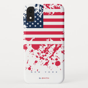 Individuelle Name und Staat  Grunge US - amerikani Case-Mate iPhone Hülle