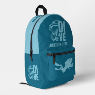 Individuelle Name und Tauchgebiet Bedruckter Rucksack