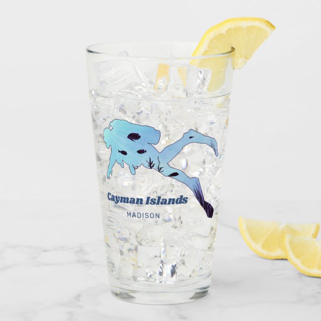 Individuelle Name und Tauchgebiet Glas (Rückseite Ice)