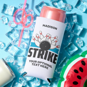 Individuelle Name- und Text-Bowling-Stoß Selters Dosenkühler