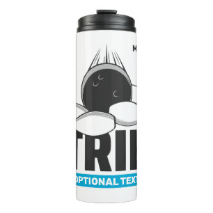 Individuelle Name- und Text-Bowling-Stoß Thermosbecher