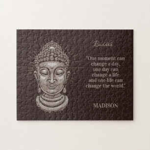Individuelle Name und Text Buddha Zitat Puzzle