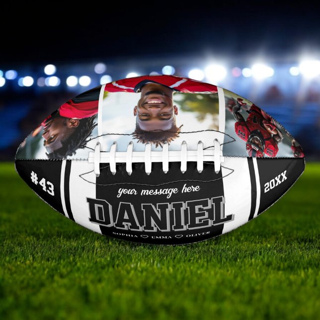 Individuelle Name und Text Foto Keepake-Geschenk Football (Von Creator hochgeladen)