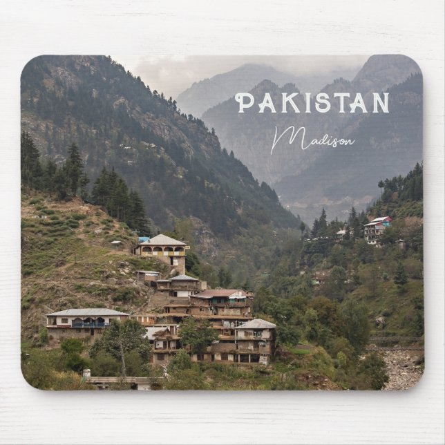 Individuelle Name und Text Pakistan Mousepad (Vorne)