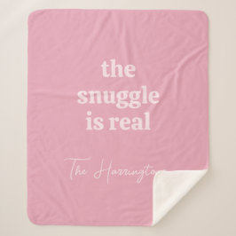 Individuelle Name und Text Sherpadecke