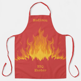 Individuelle Name- und TextFIRE-Schürze Schürze