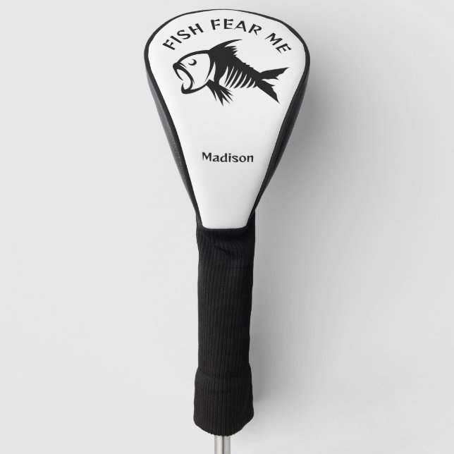 Individuelle Name- und Textfisch Golf Headcover (Vorderseite)