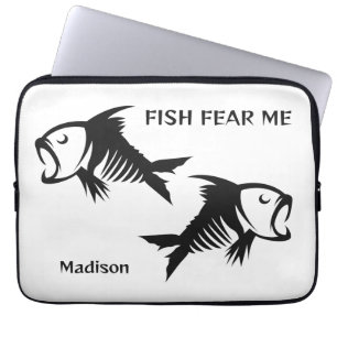 Individuelle Name- und Textfisch Laptopschutzhülle
