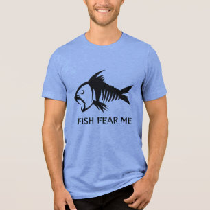 Individuelle Name- und Textfisch Tri-Blend Shirt