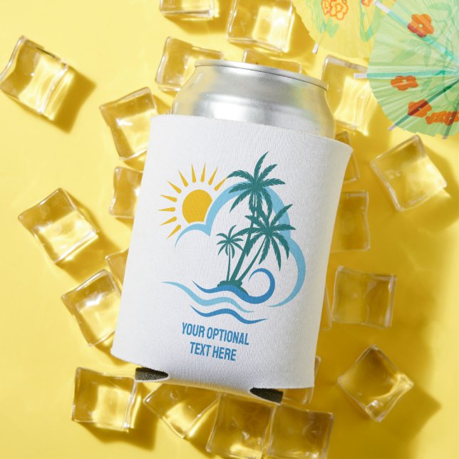 Individuelle Name- und Texttropeninseln Dosenkühler (In Situ Sommer)