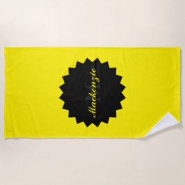 Individuelle Name und Ursprünge in Sonnengelb Strandtuch