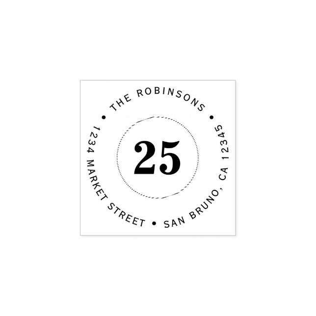 Individuelle Name und Zeitalter Überraschung Party Gummistempel (Prägung)