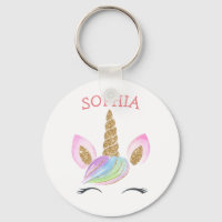 Individuelle Name Unicorn Gold Glitzer Kinder Nied