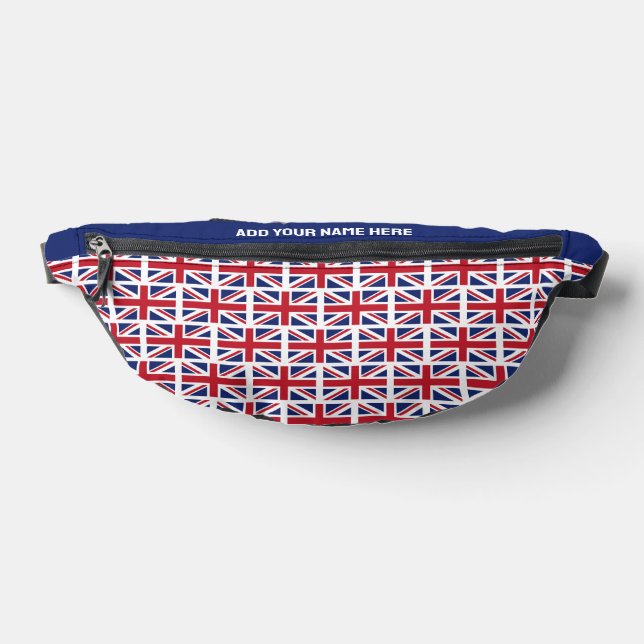 Individuelle Name UNION JACK BRITISH FLAG Bauchtasche (Ablage )