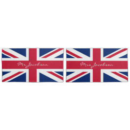 Individuelle Name Union Jack Patriotic Kissenbezug