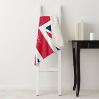 Individuelle Name Union Jack Red Blue Flag
