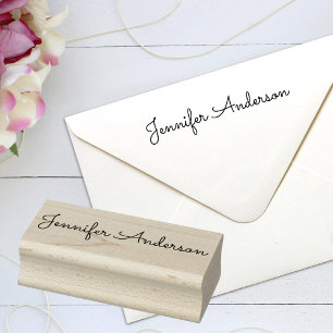 Individuelle Name Unterschrift Personalisiert Gummistempel