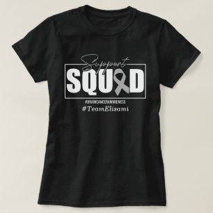 Individuelle Name-Unterstützung Gehirntumorerkrank T-Shirt
