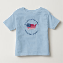 Individuelle Name USA Flag Karte blau