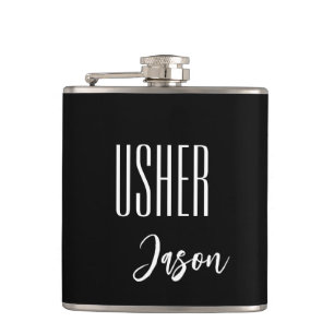 Individuelle Name Usher Flask Flachmann