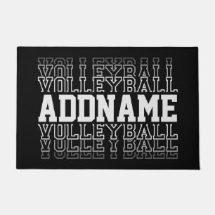 INDIVIDUELLE NAME Vanishing Volleyball Logoteam Fußmatte