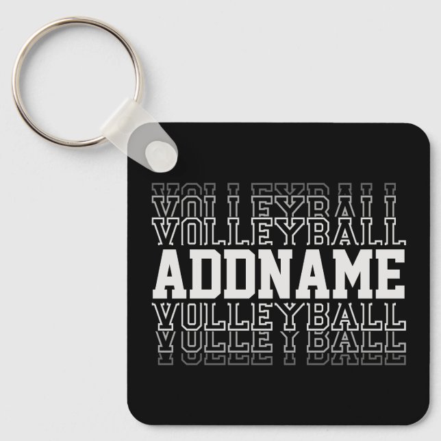 INDIVIDUELLE NAME Vanishing Volleyball Logoteam Schlüsselanhänger (Vorderseite)