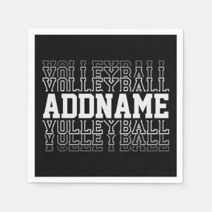 INDIVIDUELLE NAME Vanishing Volleyball Logoteam Serviette